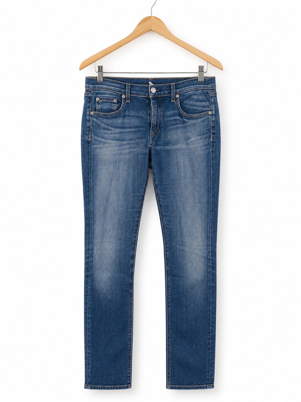 rag & bone JEAN Skinny Jeans Blue Stretch Denim Size 30 Made in USA